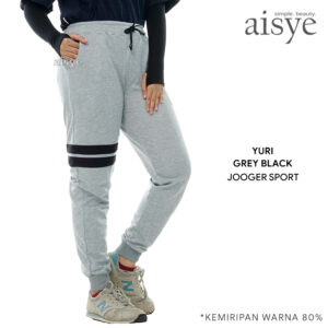 AISYE - YURI GREY BLACK JOGGER SPORT